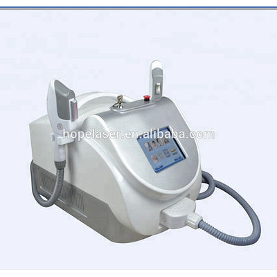 Beauty salon and spa use shr laser two handles ipl shr opt portable hair removal machine